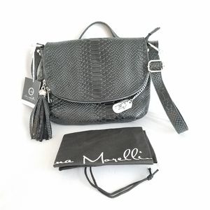 Anna Morellini NWT Snake skin leather purse